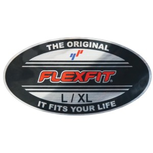 Cat Flexfit Kappe, schwarze Arbeitskleidung mit Logo, Größe S/M.