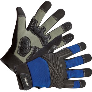 LUX Arbeitshandschuhe Tough Gr. 9 für Herren, robust und gefüttert für Handwerk und Heimwerken.