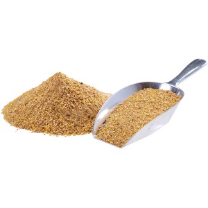 Elles Legemehl Gold-Gelb 25kg mit Schaufel, Geflügelfutter für Legehennen.