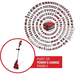 Einhell Akku-Bodenhacke GE-CR 18/20 Li E - Solo, Teil der Power X-Change Familie.