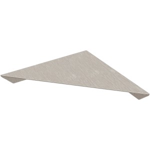 Eck-Duschablage von Schulte in Edelstahloptik zum Kleben.