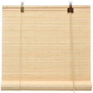 Naturfarbenes Bambusrollo Sol Royal SolDecor B86, 90x160cm, für Fenster und Türen.