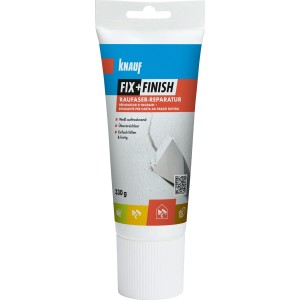 Knauf Fix + Finish Raufaser-Reparatur, 330g Tube zum Ausbessern von Rissen und Löchern.