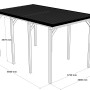 Holzbrüder Camping-Carport Ralf mit Blechdach, dunkelbraun, Maße: 400x700 cm.