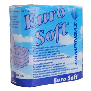 Campingaz Eurosoft Chemie-Toilettenpapier, 4 Rollen Spezialpapier für Campingtoiletten.