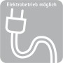 Symbol: Elektrobetrieb für Schulte Design-Heizkörper Wien möglich.