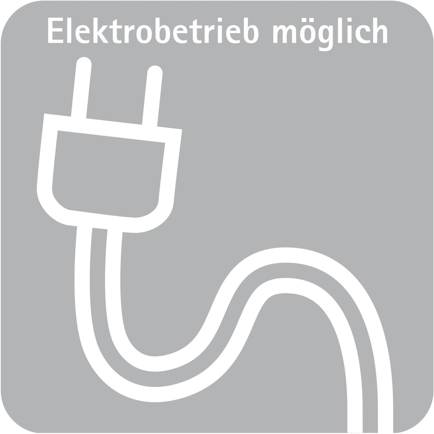Symbol: Elektrobetrieb für Schulte Design-Heizkörper Wien möglich.