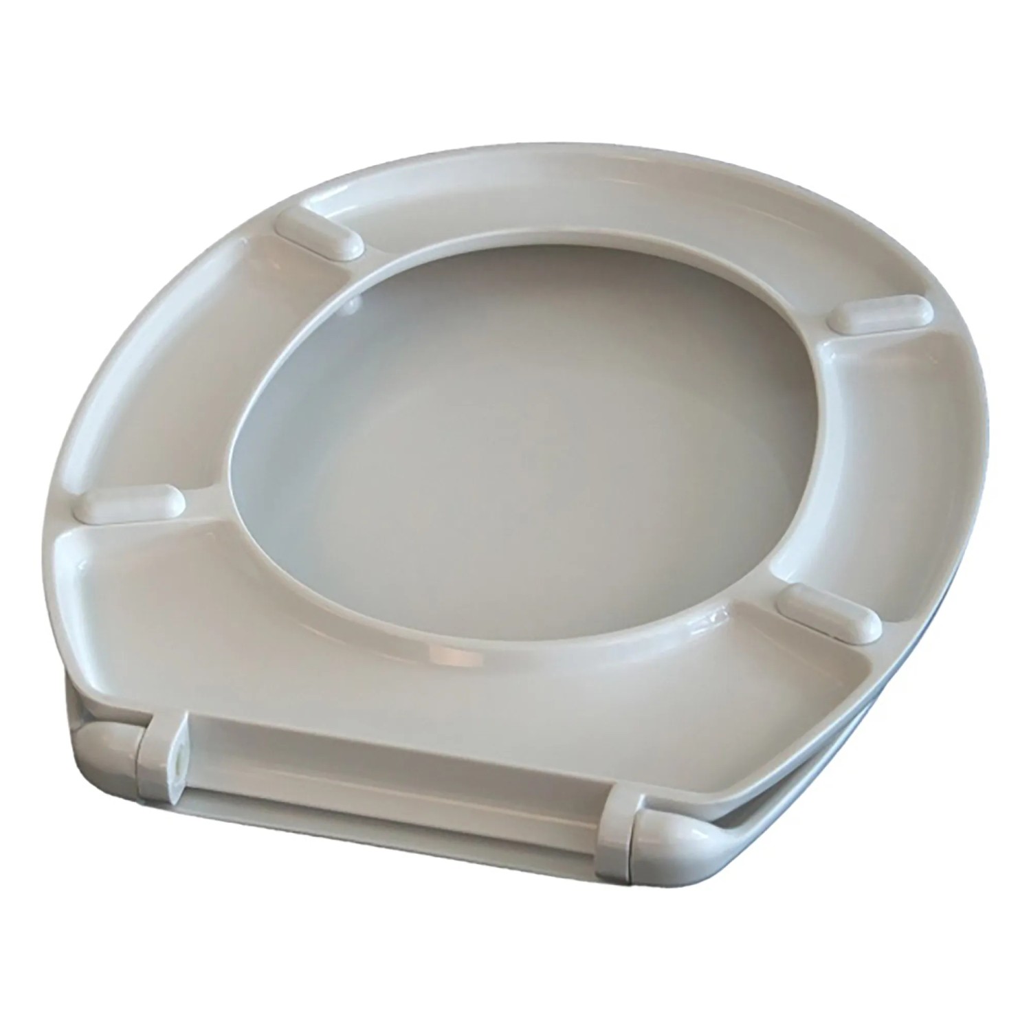 MSV WC-Sitz World, Duroplast, Soft-Close, grau-weiß, 45,5x37x5 cm.