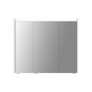Jokey Spiegelschrank Sarto III, 80x68 cm, Weiß Hochglanz mit drei Spiegeltüren.