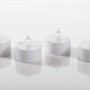4 weiße LED-Teelichter Nele aus Kunststoff, 8x8x4cm, für stimmungsvolle Beleuchtung.