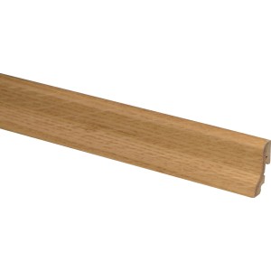 Sockelleiste SU018L Eiche, 18x38x2400mm, MDF furniert, Clip-Montage.