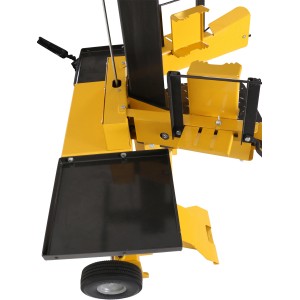 Texas Power Split 820 V Elektro-Holzspalter in Gelb und Schwarz.