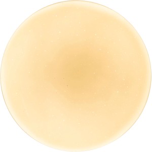 Näve LED-Deckenleuchte Tempe mit Kristalleffekt, runde Form, cremefarben.