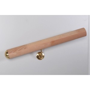 Handlauf Buche Massivholz Ø 52 mm - Länge 2.250 mm für den Innenbereich