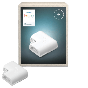 Philips Hue Flux L-Verbinder, 4er-Pack, für flexible LED-Streifen-Verbindungen im 90°-Winkel.