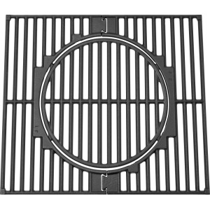 Schwarzes, modulares Gusseisen-Grillrost für Jamestown Gasgrill Kane 2-Brenner.