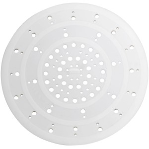 Wenko Abfluss-Sieb aus Silikon, weiß, für Küche und Bad.