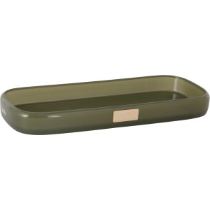baliv Moss Green Tablett in Khaki, 10,5x27,5cm, für Badutensilien und Deko.