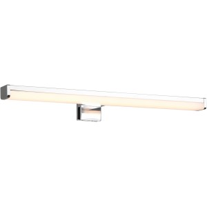 Chromfarbene Trio LED-Spiegelleuchte Lino, 40 cm breit, für Bad und Wohnraum.