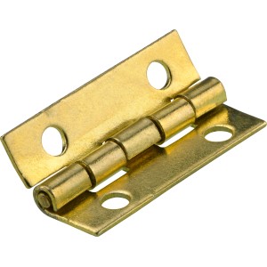 Hettich Scharnier, schmal, vermessingt, 4er-Set für Möbel.