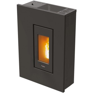 PEGASO Pelletofen Madison, Stahl Anthrazit, 5,3 kW. Moderner Ofen mit Automatik für gemütliche Wärme.