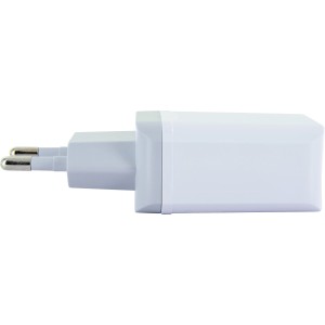Weißer Schwaiger USB Ladeadapter 230V für Computer & Multimedia.