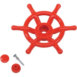 Rotes Axi Bootsrad 34 cm für Spielhaus, Zubehör für Gartenspielgeräte.
