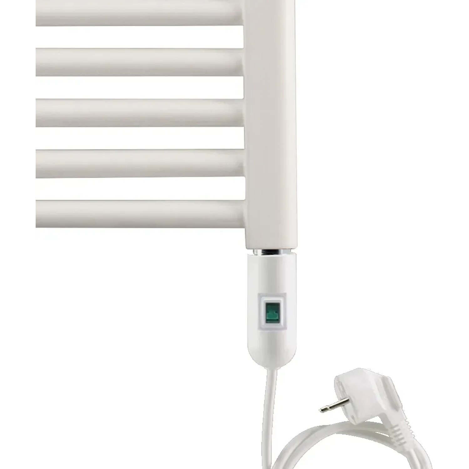 Ximax Heizstab Typ 2 600 W Weiß mit Schukostecker und Ein/Aus Schalter für Heizkörper.