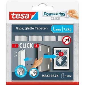 Tesa Powerstrips Click-Large 16 Stück