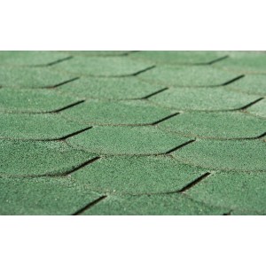 Weka Dachschindeln Biberschwanz 3 m² Grün