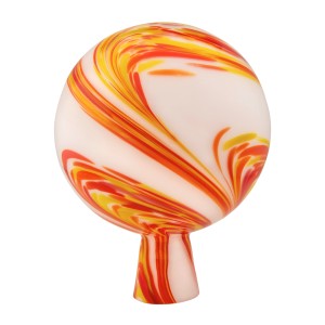 Windhager Rosenkugel, mehrfarbig rot, Ø 15 cm. Gartendeko für Beet, Terrasse oder Balkon.