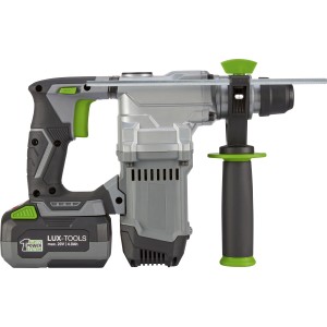 LUX Akku-Bohrhammer A-BH-20 B Solo, bürstenlos, mit Zusatzhandgriff und Tiefenanschlag.