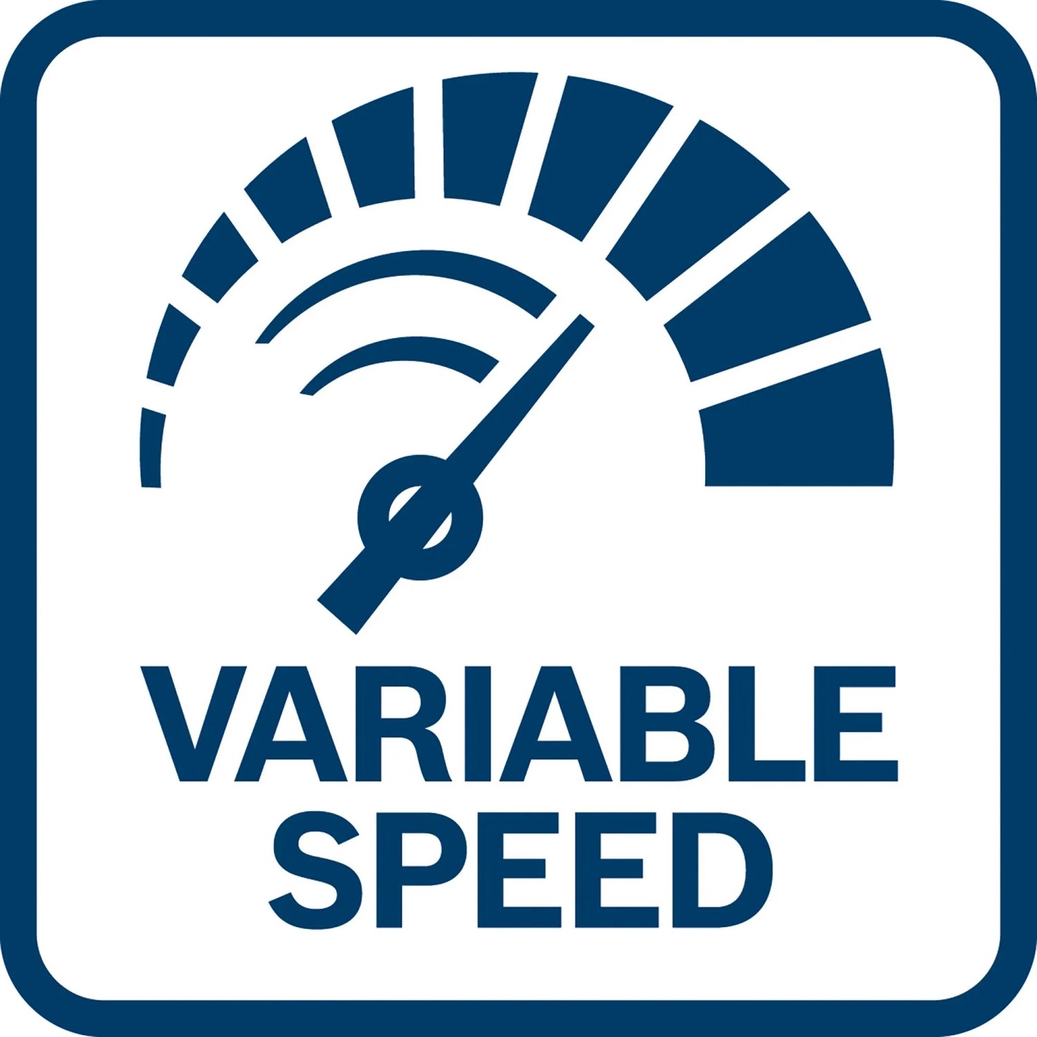 Symbol für variable Geschwindigkeitseinstellung der Bosch Säbelsäge GSA 18V-24.