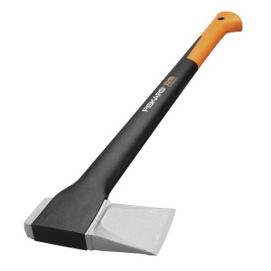 Fiskars Spaltaxt X21 L, 70,5 cm, mit schwarzem Stiel und orangefarbenem Griff.