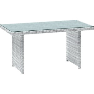 Loungegruppe Luciara 6-teilig Stahl Rattan Hellgrau-Anthrazit