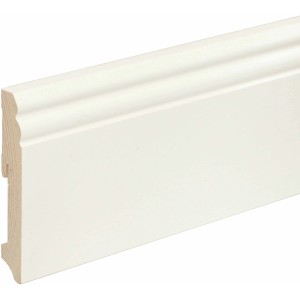 FN Neuhofer Sockelleiste L0114L Kiefer Weiß Lackiert Dekor