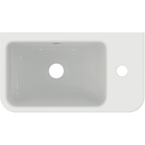 Ideal Standard i.life S Handwaschbecken, 45 cm, Weiß, mit Hahnloch rechts und Überlauf.