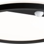 Runde Paulmann LED-Außendeckenleuchte Lamina mit PIR-Sensor, schwarz. Deckenlampe mit Bewegungsmelder.