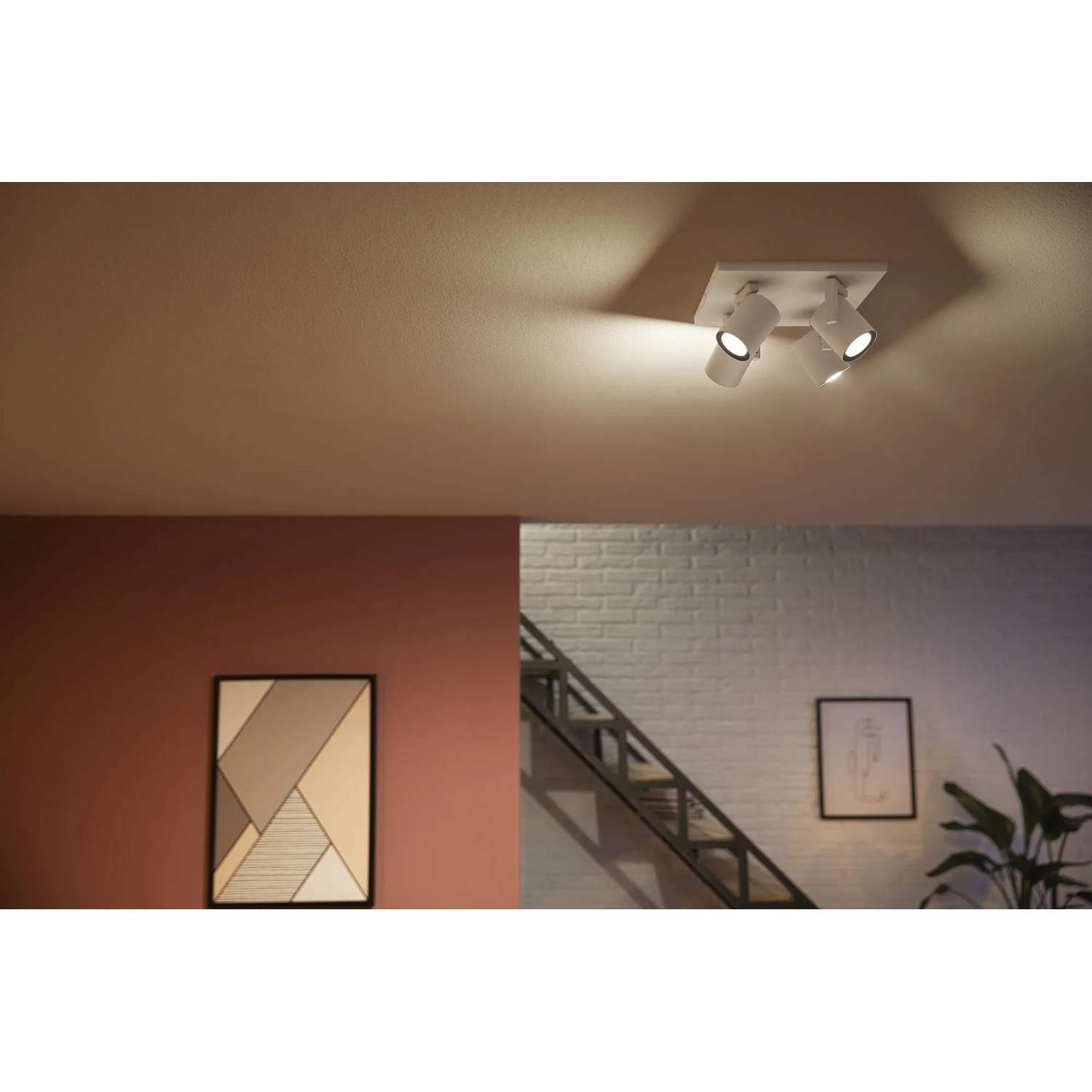 Philips Hue Smart-LED-Deckenleuchte Argenta White & Color Ambiance 4er Spot_7