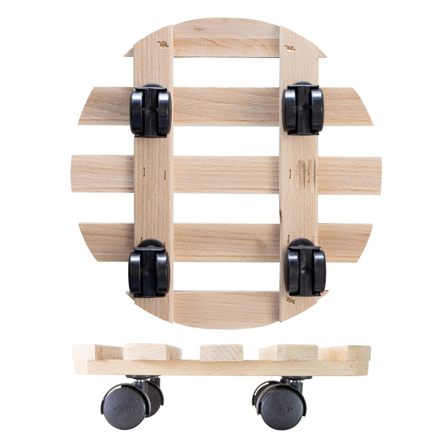 Wagner Pflanzenroller Paletti GH 0318 Holz Ø 30 cm x 8 cm_3