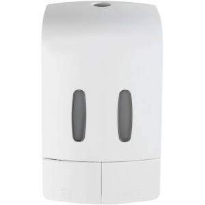 Wenko Desinfektionsmittel- und Seifenspender Tartas 2-Kammer Weiß