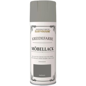 Rust-Oleum Kreidefarbe Möbellack Sprühfarbe Anthrazit, matte Dose.