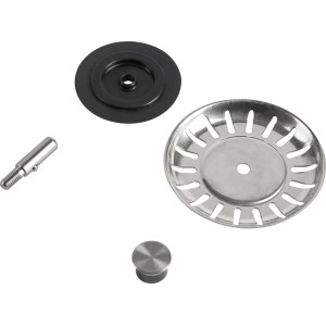 Prevex Exzenterstopfen mit magnetischer Abdeckung, Edelstahl, für Spüle.