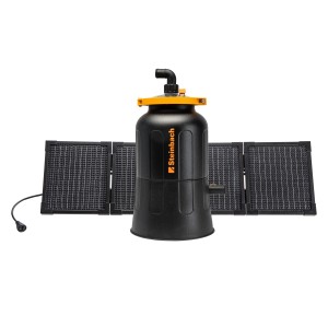Steinbach Solarfilteranlage FXS38 mit PV-Panel für Pools bis 19.000 l. Effiziente Poolpflege.