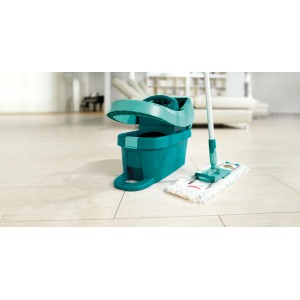 Leifheit Bodenwischer Profi XL Micro Duo mit Eimer und Wischbezug für die Bodenreinigung.