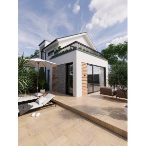 Terrassenplatte Feinsteinzeug Avaro Wood 60 x 60 x 2 cm 2 St.