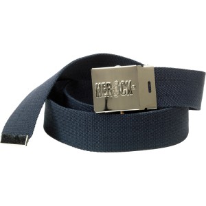 Marineblauer Herock Gürtel Notus aus Canvas mit Metallschnalle und Flaschenöffner.