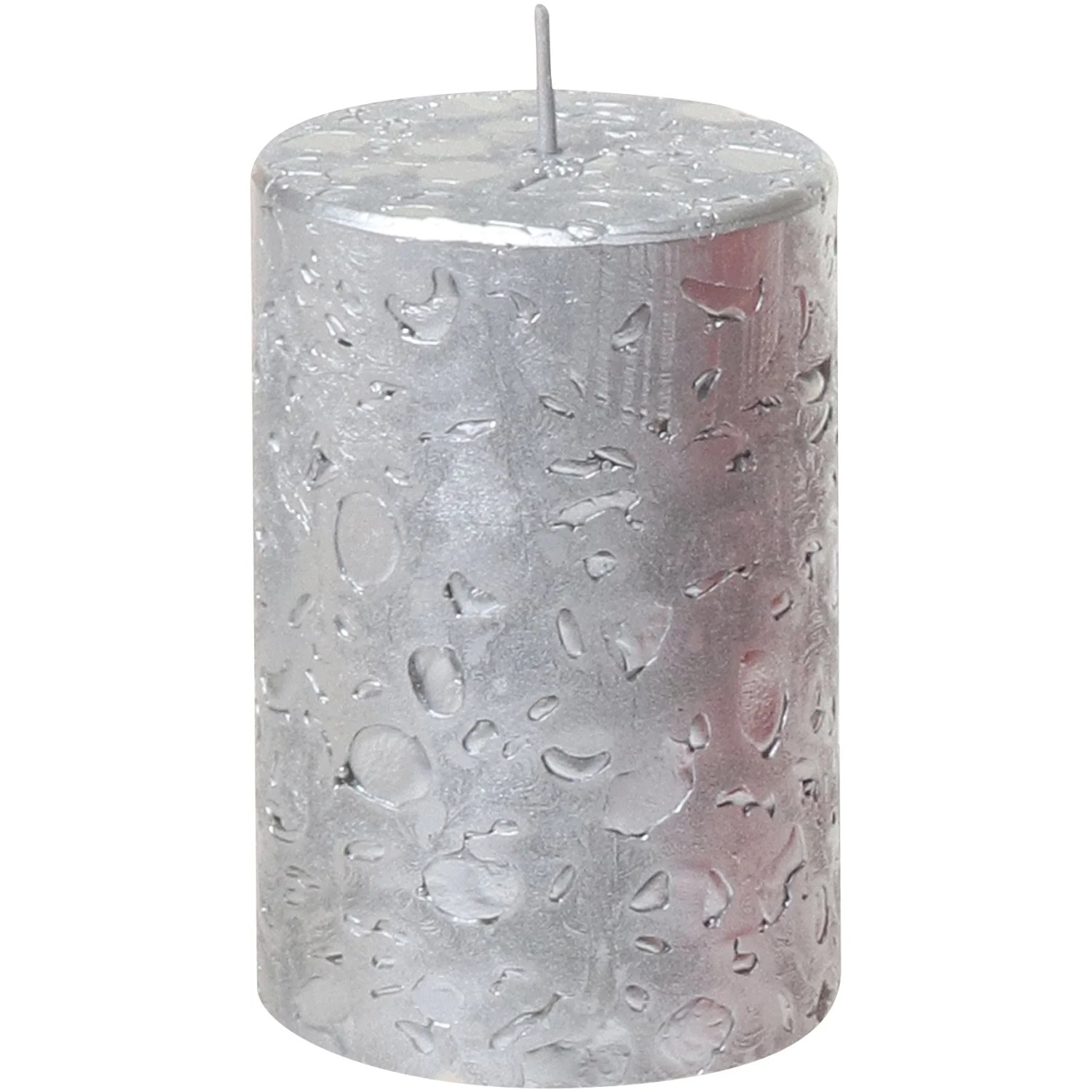 Stumpenkerze 100/68 mm Silber kaufen bei OBI