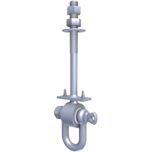 Winnetoo Safety Schaukelhaken aus verzinktem Metall für sichere Gartenspielgeräte.