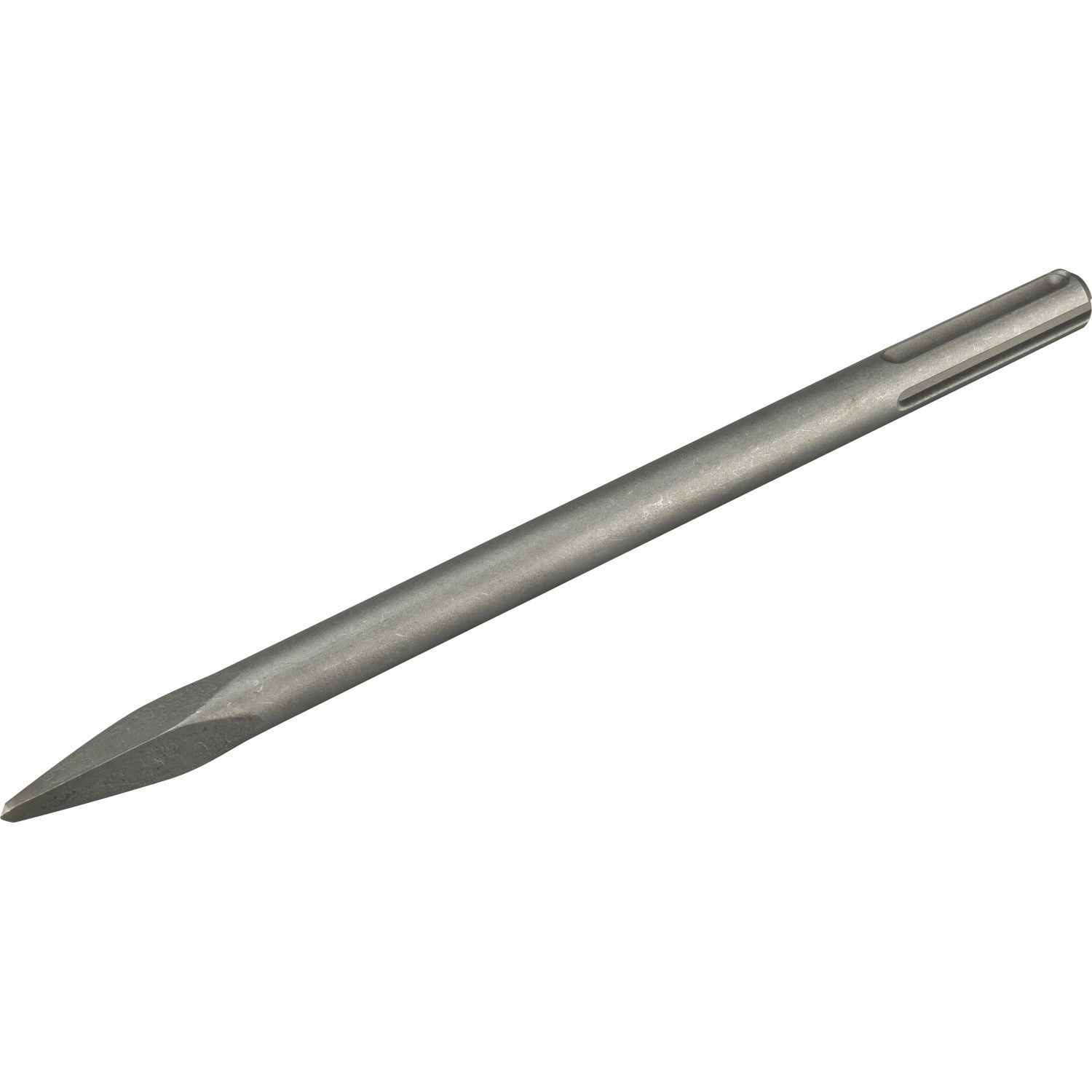 Meißel für LUX Abbruchhammer E-AHM-21, spitz zulaufend, für Baumaschinen.